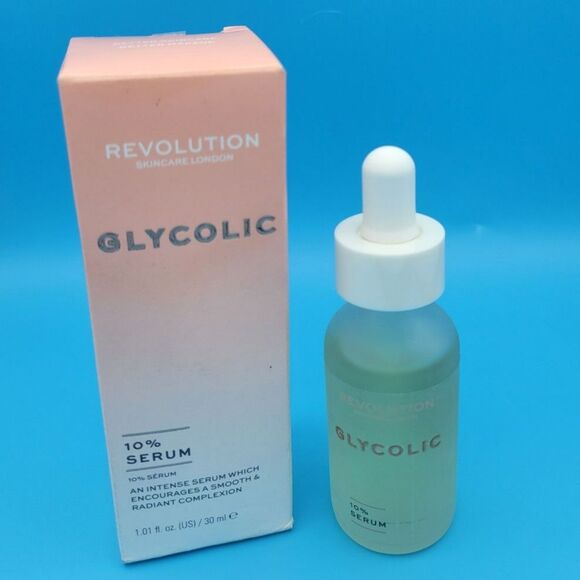 NIB Revolution Glycolic Acid 10% Serum AHA- 30 ml / 1 oz - New in Box - Picture 1 of 7